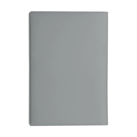 Обложка для паспорта, 13,5 х 19,5 см, серая, PU soft touch