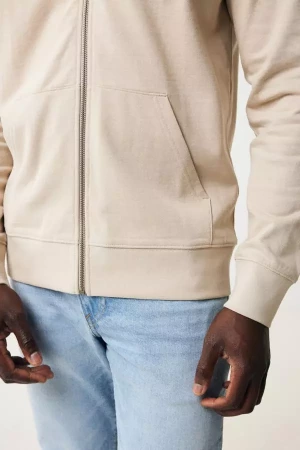 Худи на молнии Iqoniq Abisko из переработанного хлопка, унисекс, 340 г/м² (размер - S)
