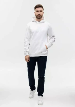 Худи унисекс STAN футер с начёсом 260, 20, Белый,  (10/1)  (40/3XS)