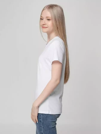 Футболка женская T-bolka Lady белая, размер XL