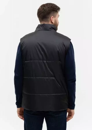 Жилет унисекс STAN утепленный таффета 210T,200, 84, Чёрный,  (20)  (56/XXXL)