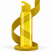 Бутылка пластиковая для воды Sportes, желтая