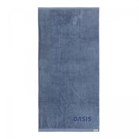 Банное полотенце Ukiyo Sakura из хлопка AWARE™, 500 г/м², 70x140 см (Синий цвет)