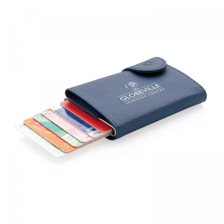 Кошелек с держателем для карт C-Secure RFID (Синий цвет)
