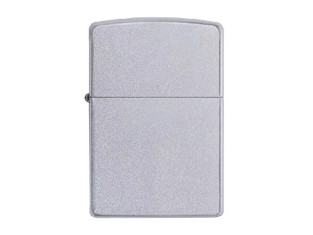 Зажигалка ZIPPO Classic с покрытием Satin Chrome™, латунь/сталь, серебристая, матовая, 38x13x57 мм