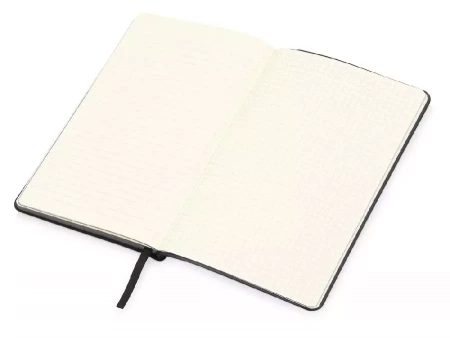 Блокнот Notepeno 130x205 мм с тонированными линованными страницами, черный (Р)