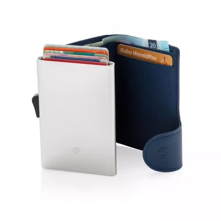 Кошелек с держателем для карт C-Secure RFID (Синий цвет)