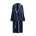 Банный халат VINGA Louis из rPET GRS, S-M, унисекс, 350 г/м² (Синий цвет)