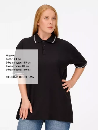 Рубашка поло Virma Stripes, черная, размер XL