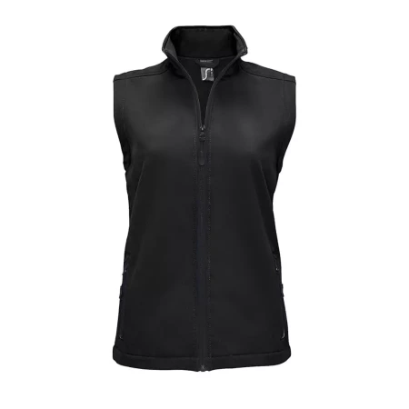 Жилет софтшелл "Race BW Women", черный_ 2XL, 96% п/э, 4% эластан, 280 г/м2
