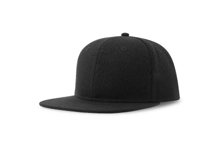 Бейсболка "SNAP BACK-S", 6 клиньев, пластик. застежка, черный, 100% перераб. полиэстер, 300 гр/м2