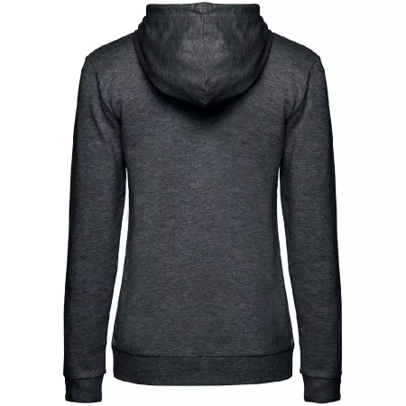 Толстовка с капюшоном женская Hoodie, серый меланж (антрацит), размер XL