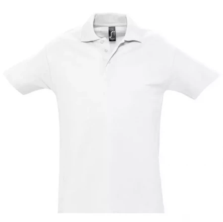 Рубашка поло мужская SPRING II,белый,3XL,100% хлопок, 210/м2
