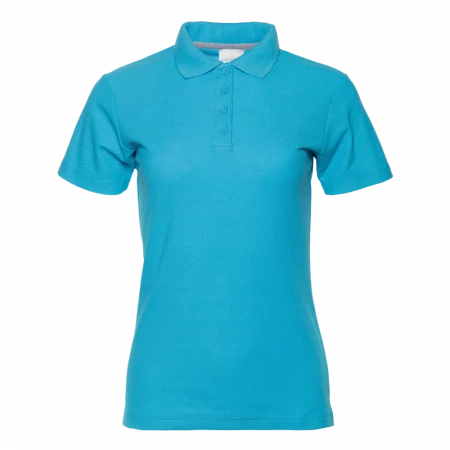 Рубашка поло женская STAN хлопок/полиэстер 185, 104W, Бирюзовый,  (32)  (42/XS)