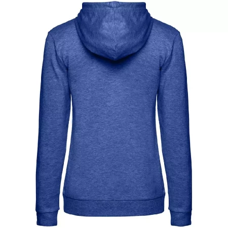 Толстовка с капюшоном женская Hoodie, ярко-синий меланж, размер XS