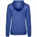 Толстовка с капюшоном женская Hoodie, ярко-синий меланж, размер XS