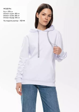 Худи унисекс STAN футер без начёса 260, 23, Белый,  (10/1)  (54/XXL)