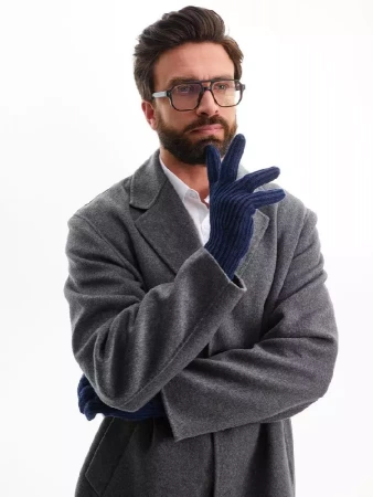 Перчатки Bernard, темно-синие, размер S/M