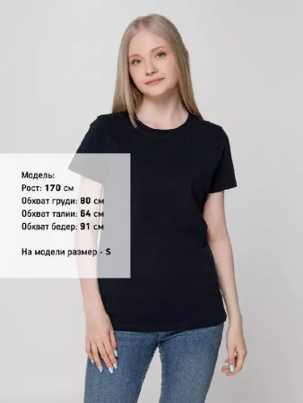 Футболка женская T-bolka Lady темно-синяя, размер XL