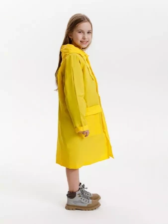 Дождевик детский RainDrop Kids, желтый, 10 лет (рост 130-140)