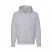 Толстовка мужская "PREMIUM HOODED SWEAT JACKET", серый меланж_XL, 70% х/б, 30% п/э, 260 г/м2