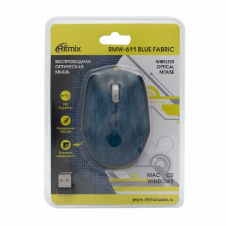 Мышь беспроводная RITMIX RMW-611, черный