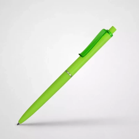 Ручка пластиковая soft-touch шариковая Plane, зеленое яблоко