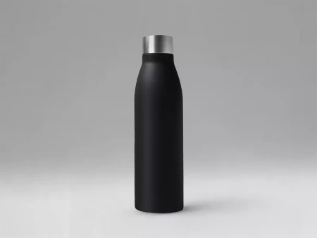 Стальная бутылка Rely, 650 мл, черный матовый