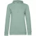 Толстовка с капюшоном женская Hoodie, серо-зеленая, размер M