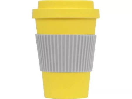 Термокружка Muffin из натуральных волокон, желтый