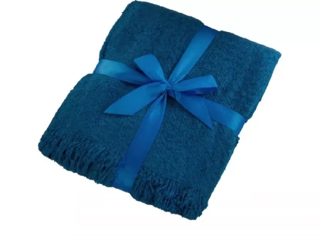 Плед акриловый Mohair, синий