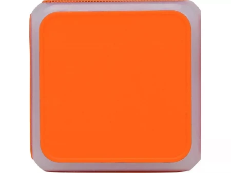 Портативная колонка Cube с подсветкой, оранжевый