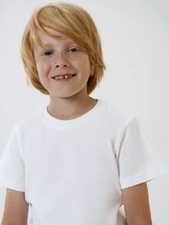 Футболка детская T-Bolka Kids, белая (белоснежная), 8 лет