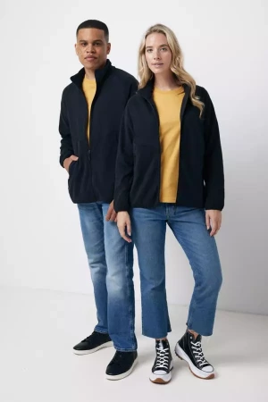 Толстовка Iqoniq Talung из переработанного полиэстера AWARE™, унисекс, 240 г/м² (Черный цвет) (размер - 5XL)