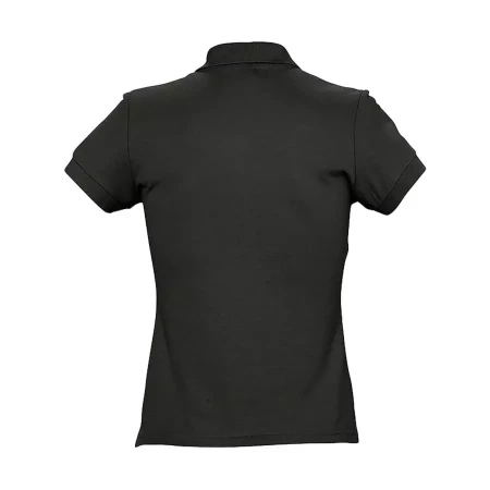 Поло женское PASSION, черный, XL, 100% хлопок, 170 г/м2