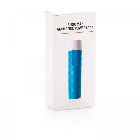 Зарядное устройство Geometric, 2200 mAh (Синий цвет)