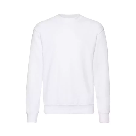 Толстовка мужская с начесом "Classic Set-In Sweat", белый_2XL, 80% х/б, 20% п/э, 260  г/м2