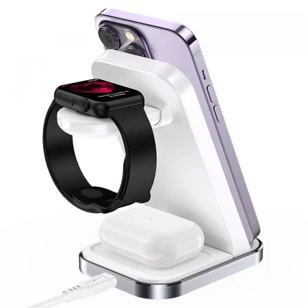 Беспроводное ЗУ ACEFAST E15 desktop 3-in-1wireless charging stand