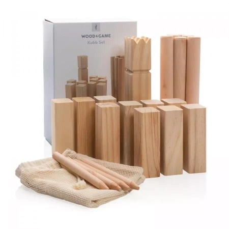 Деревянный игровой набор Kubb (Коричневый цвет)