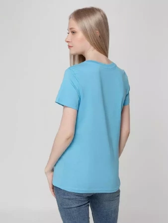 Футболка женская T-bolka Lady голубая, размер XL