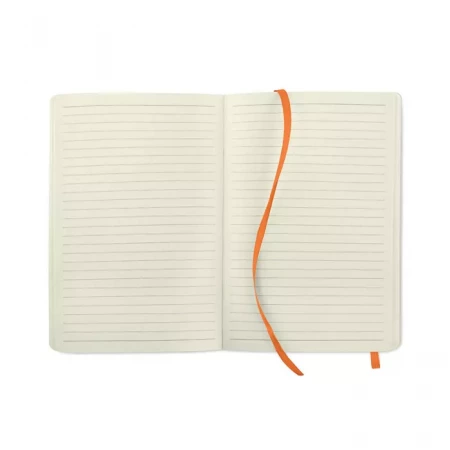 A5 recycled notebook (цвет - оранжевый)