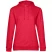 Толстовка с капюшоном женская Hoodie, красный меланж, размер S