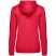Толстовка с капюшоном женская Hoodie, красный меланж, размер S