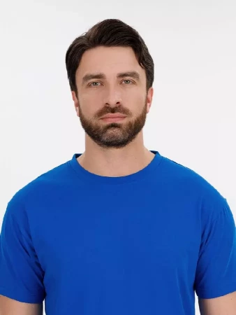 Футболка унисекс T-Bolka 180, ярко-синяя, размер XXL