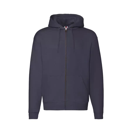 Толстовка "PREMIUM HOODED SWEAT JACKET", глубокий темно-синий_2XL, 70% х/б, 30% п/э, 280 г/м2