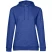 Толстовка с капюшоном женская Hoodie, ярко-синий меланж, размер XS