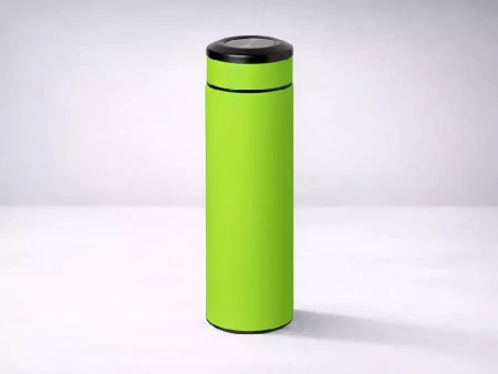 Вакуумный термос Vacuum Flask C1, soft touch, 420мл, зеленое яблоко