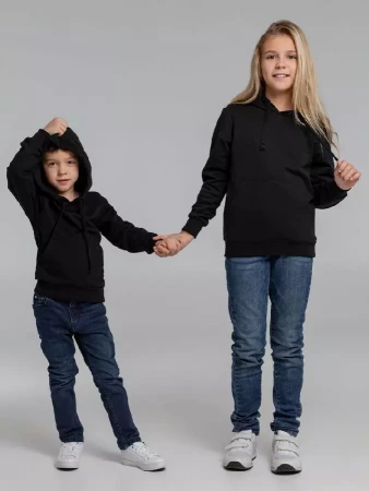 Худи детское Kirenga Kids 2.0, черное, 6 лет