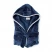 Банный халат VINGA Louis из rPET GRS, S-M, унисекс, 350 г/м² (Синий цвет)