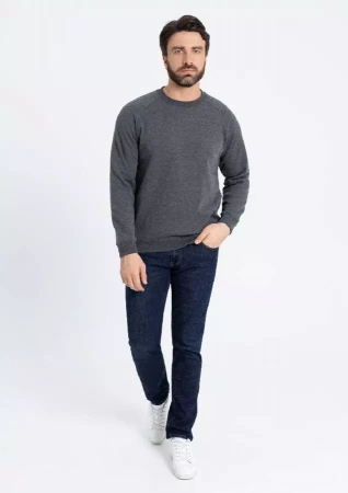 Свитшот унисекс STAN футер с начёсом 260, 53, Тёмный меланж,  (60/1)  (56/XXXL)